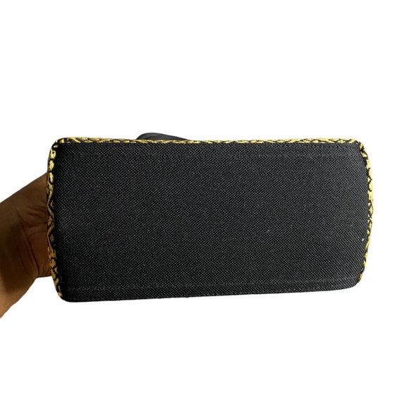 Vintage Women's Gold Elephant Boho Mini Tote Handbag - Picture 5 of 5